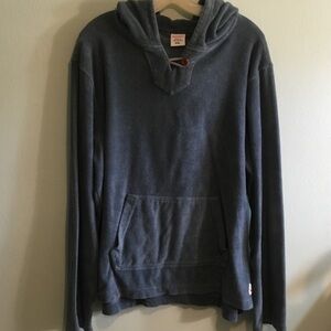 Birdwell Cotton Blend Cozy Blue Pullover Hoodie